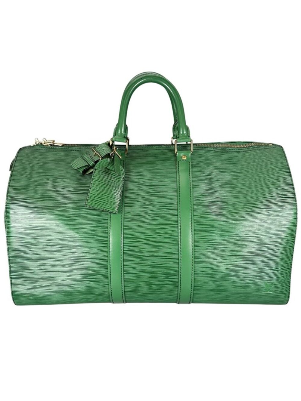 Louis Vuitton Keepall 45 Boston Bag Epi Leather Green